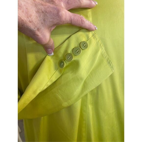 Basile Italy Two Piece Shorts Suit Neon Green Euro Sz 44 (US L)Jacket & Shorts - Picture 14 of 16